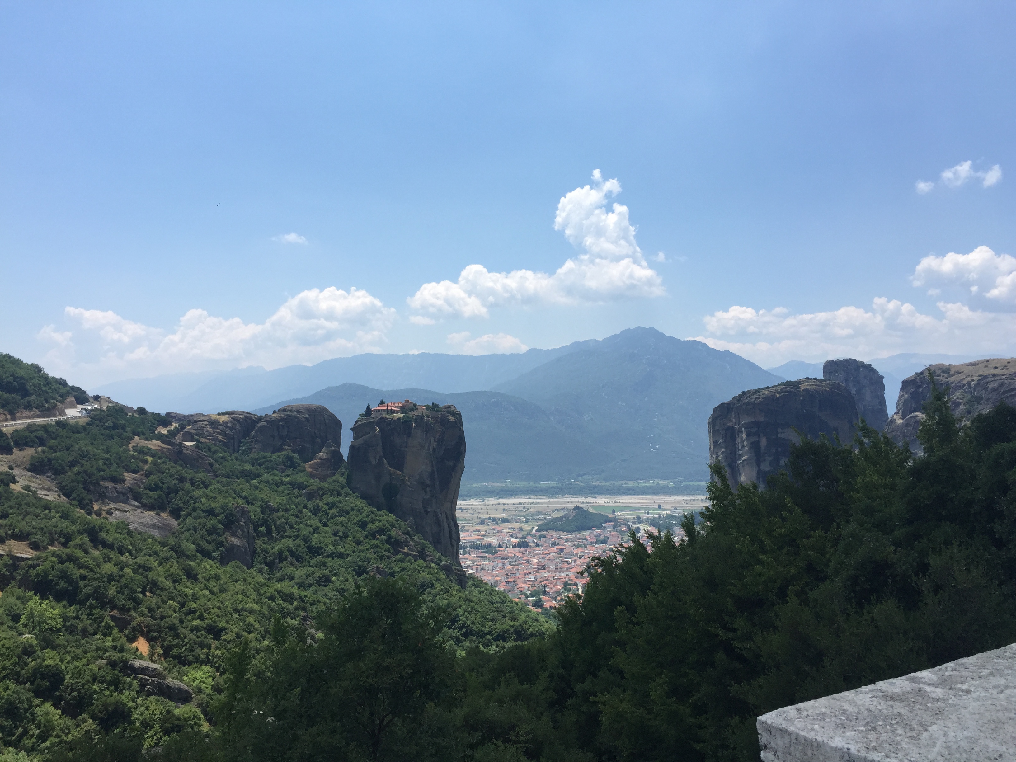 Meteora - View of Kalambaka Greece